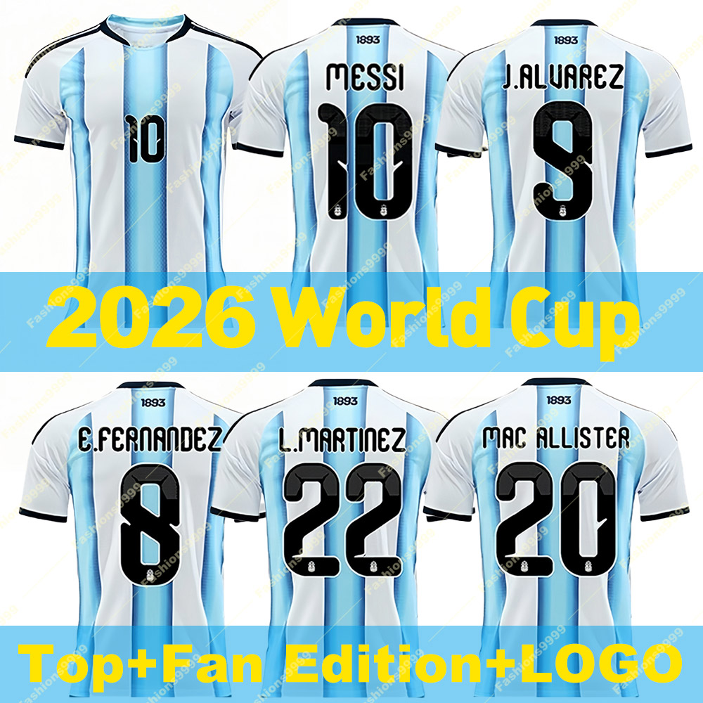 2026 World Cup argentina jerseys Fans jerseys of each player Messi/J.Alvare/L.Martinez/Mac Allister