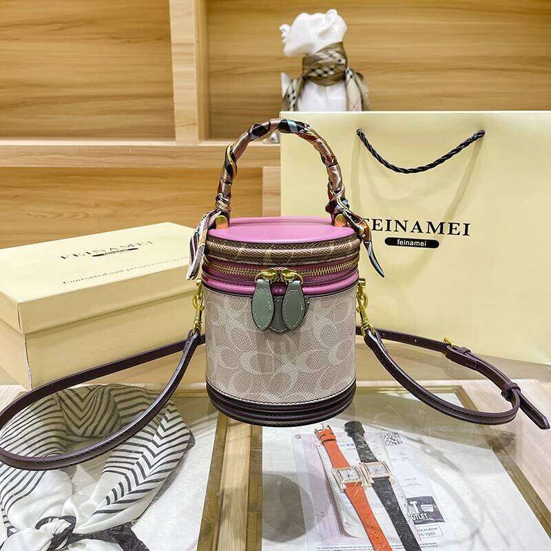 Women's 2023 new fashion designer cylinder handbag single shoulder crossbody women's small bag