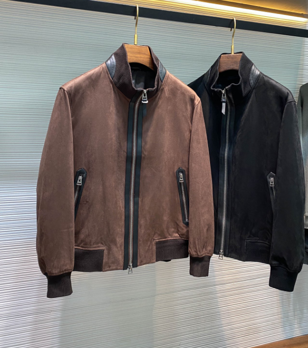 TF brand designer leather jacket suede genuine leather tailored order luxury gift Valentines Fathers Christmas