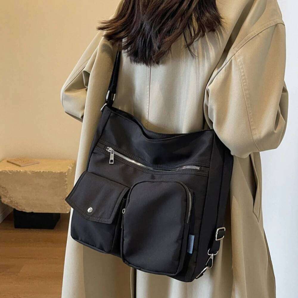 2025 New Sle Autumn Winter Large Capaci Nylon Women's Tote Versatile Single Oulder Crossbody Fashion Commuter Bag
