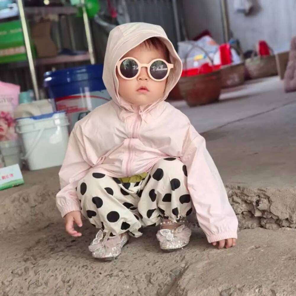 UV400 Kids Polarization Glasses Classic Solid Color Children Sunnies Costume Accessory Silicone Anti-UV HD Sunglasses Gift H260130
