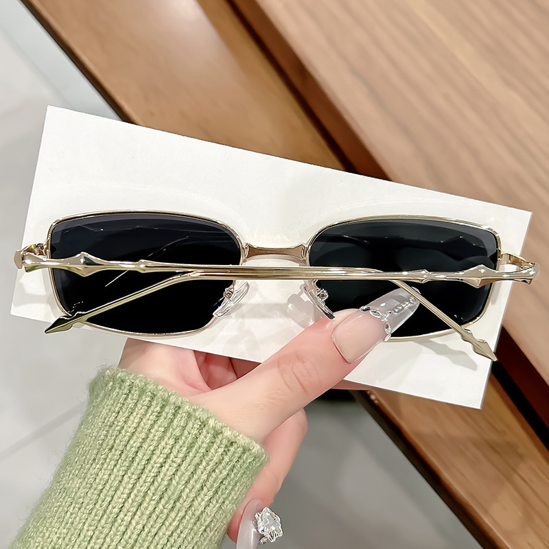 2026 New GM Metal Square Light Blue Women High-end Style Sunglasses for Men UV Protection