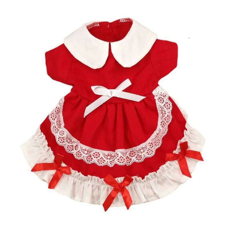 Christmas Maid Cute Lace Cake Sweet and Lovely Pet Clothes Cat Dress Dog Dresses for Small Dogs H260129