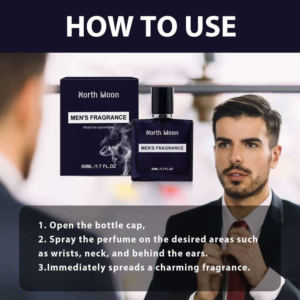 North Moon Men Glamour Perfume Plant Floral Scent Lasting Fresh Light Fragrance Dating Pheromone Body Deodorants Cologne Perfum H260130