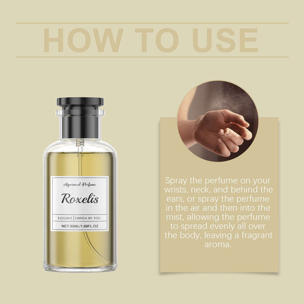 Roxelis Agarwood Cedarwood Perfume Daily Portable Long-lasting Fresh Elegant Niche Exuding Charm Fragrance S260131