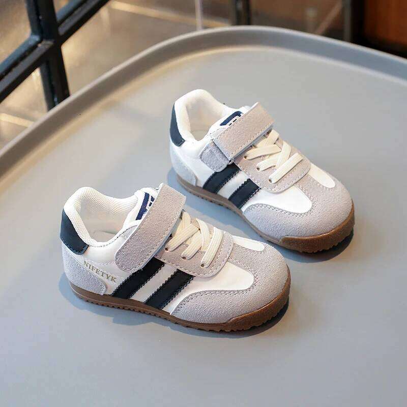 Children's Sneakers 0-6 Years Old Beige Boys Girls Single Four Seasons Models Pink Hundred with Non-slip Kids Gump Shoes Y260128