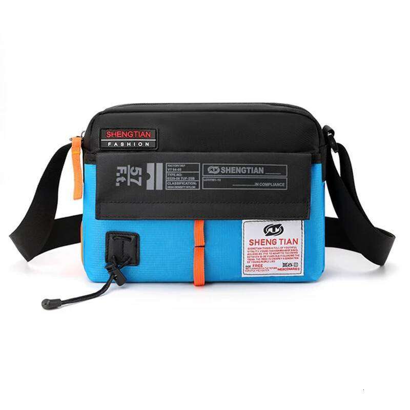 Crossbody Colorful Nylon Casual Men's Shoulder Bag Multi-pocket Multi-function Wallet