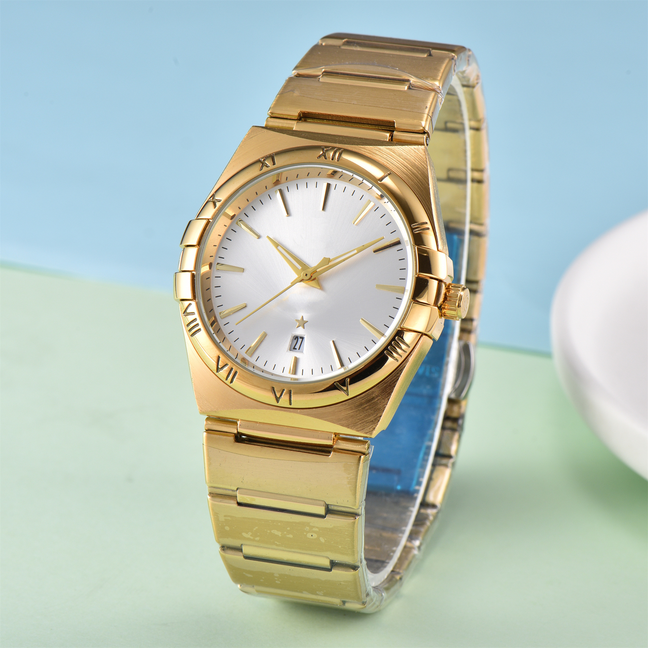Mens WOMEN OM CONSTELLATION Automatic Movement watch Wristwatch Designers Men Watches Stainless Steel Wristwatches Montre de luxe women Wristwatch #375
