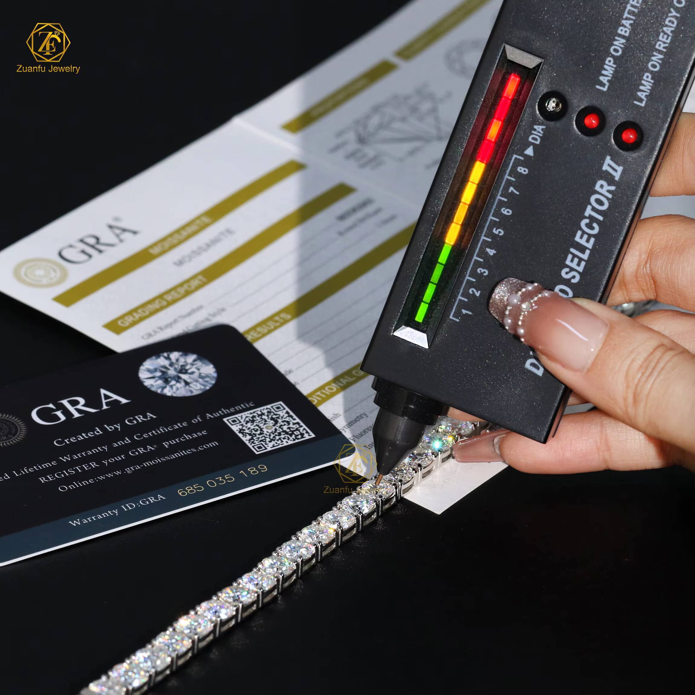 925 Sterling Sliver Moissanite Tennis Chain 2mm 3mm 4mm 5mm 6mm 65mm Pass Diamond Test Hip Hop Moissanite Chain Bracelet