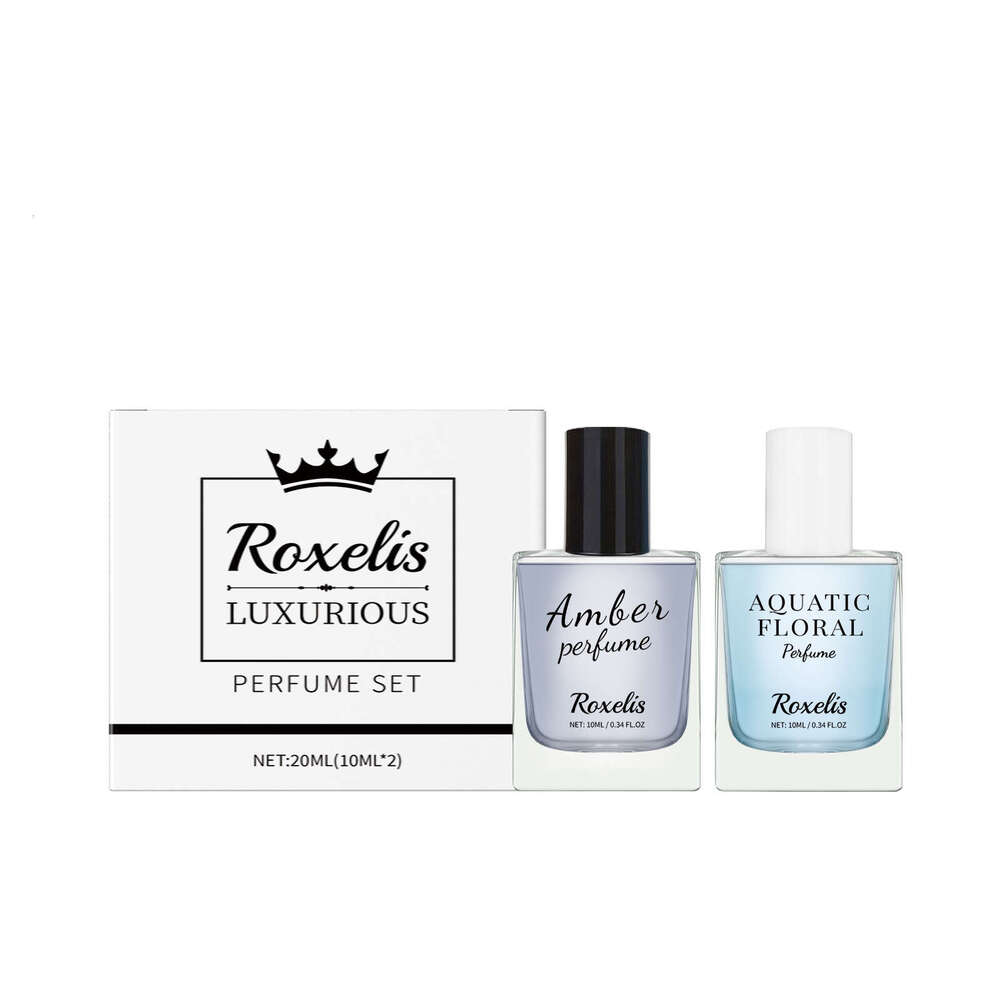 Roxelis Eau de Toilette Warm Amber and Fresh Aquatic Floral Fragrance Luxurious Style Gift Box Exquisite Set S260131