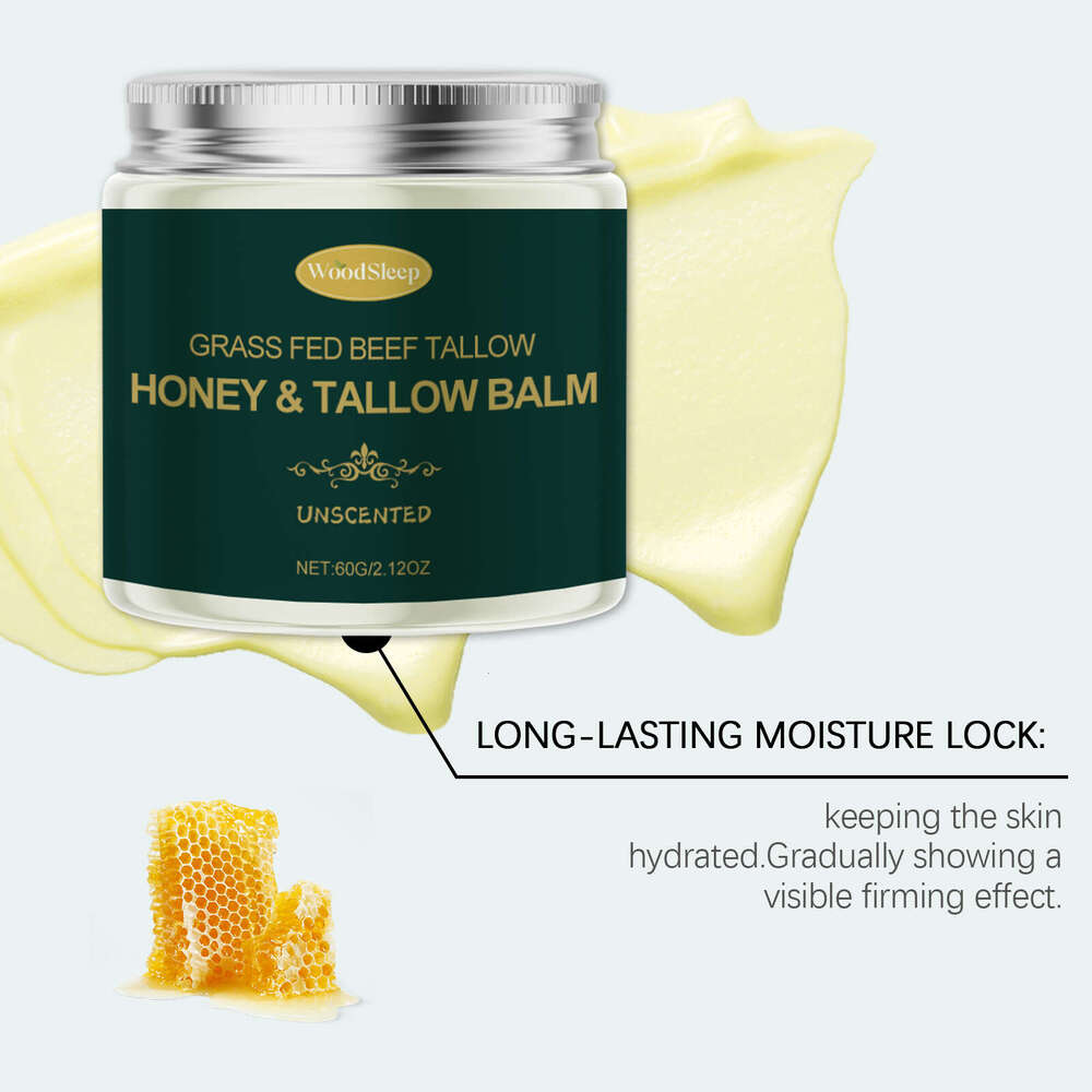 WoodSleep Cow Fat Honey Moisturizing Dry Gentle Friendly Nourishing Skin Care Face Cream S260131