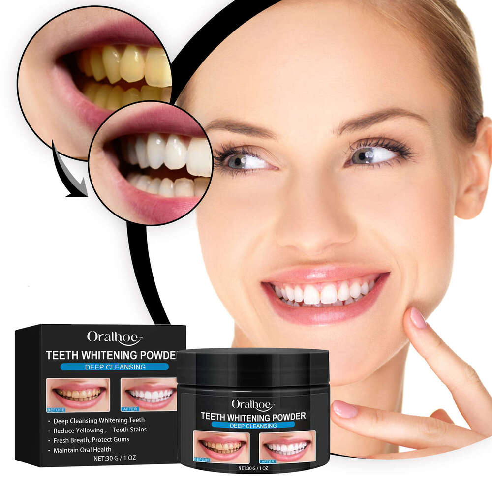 Oralhoe Activated Charcoal Powder Whitening Beauty Cleaning Tartar Yellow Smoke Teeth Oral Care S260131