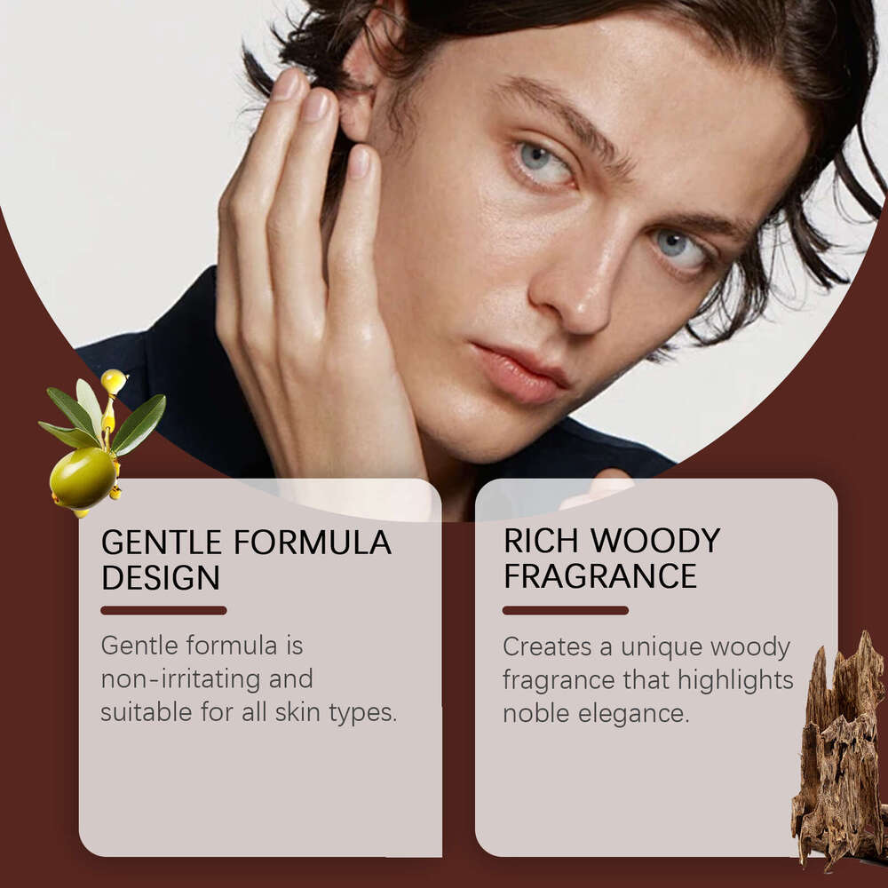 East Moon Men's Sandalwood Fragrance Portable Solid Balm Long-lasting Fresh Non-sticky S260131