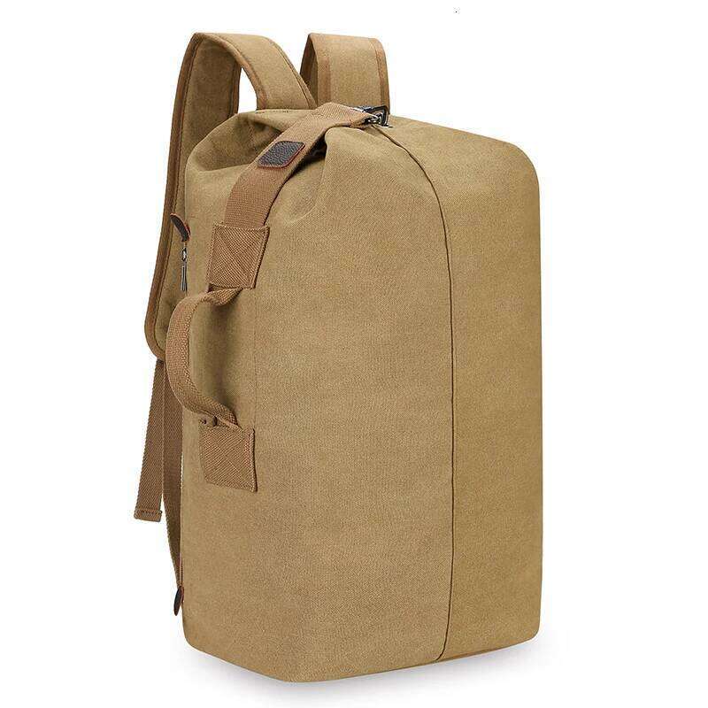 Large-capacity travel backpack, fabric-reinforced, drawstring closure, double-shoulder bag