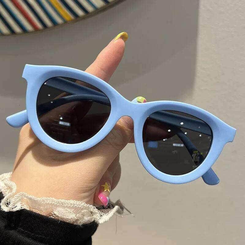 New Small Circle Sunglasses Boys UV resistant Eyeglasses Girls Sunshade Sun Glasses Children's Shades UV400 Eyewear H260130