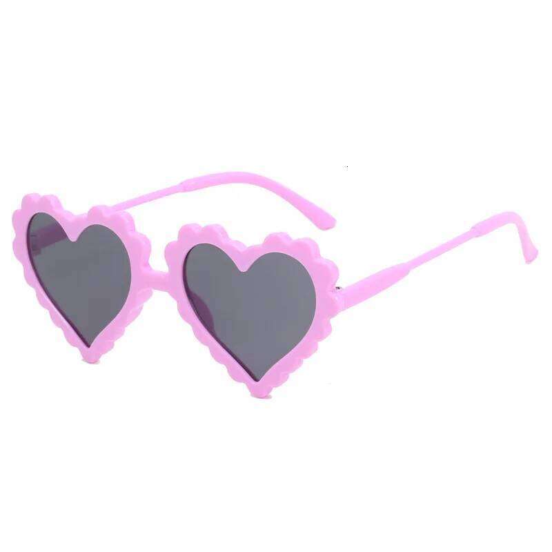 New Cute Children's Travel Sunscreen Trend Korean Edition Fashion Irregular Heart Shaped Baby Sunglasses H260130