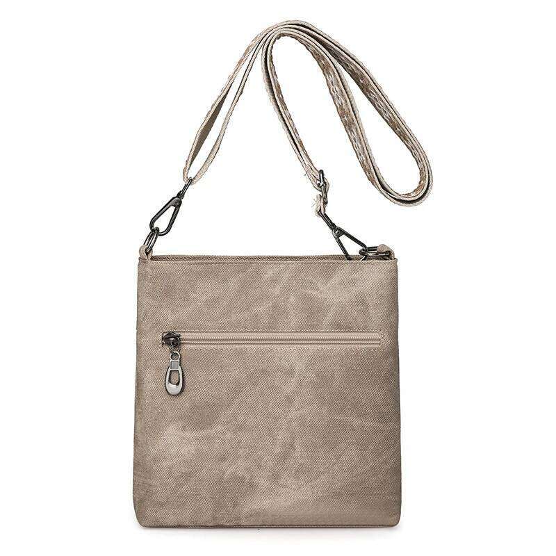 New bag - multi-zipper pocket, vertical style women's crossbody high-end texture, diagonal strap bag, jacquar