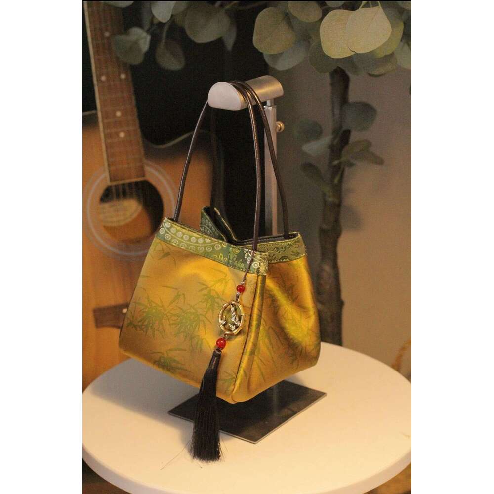 Chinese Handbag For Women Summer New Style Matching Cheongsam Hanfu Ancient Charm Handheld Small Square Bag MASA