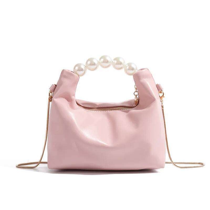 Spring Pearl Handbag Women's New Design High Grade Chain Crossbody Small Fresh Dumpling Mini-chain Slung Bag