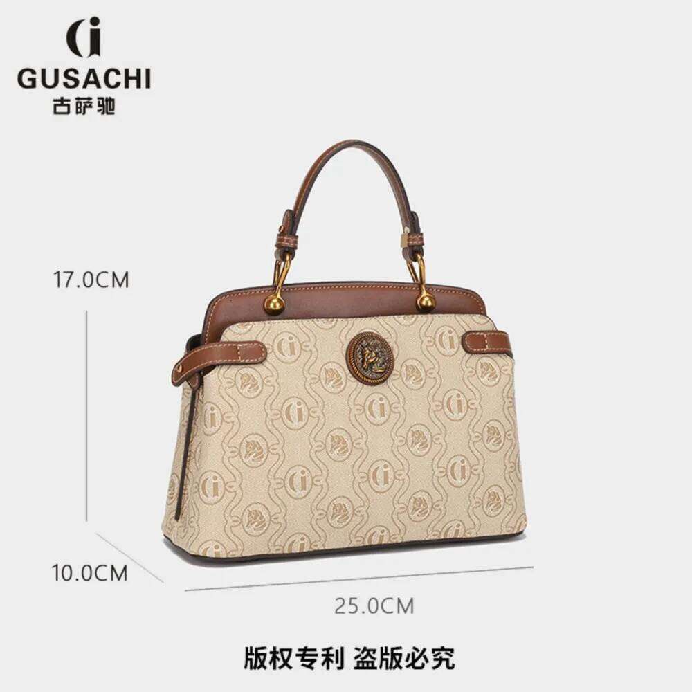 2025 New Light Luxury Fashion Handbag Vintage Old Flower Single Shoulder Crossbody Bag Commuter Multi functional Large Capacity