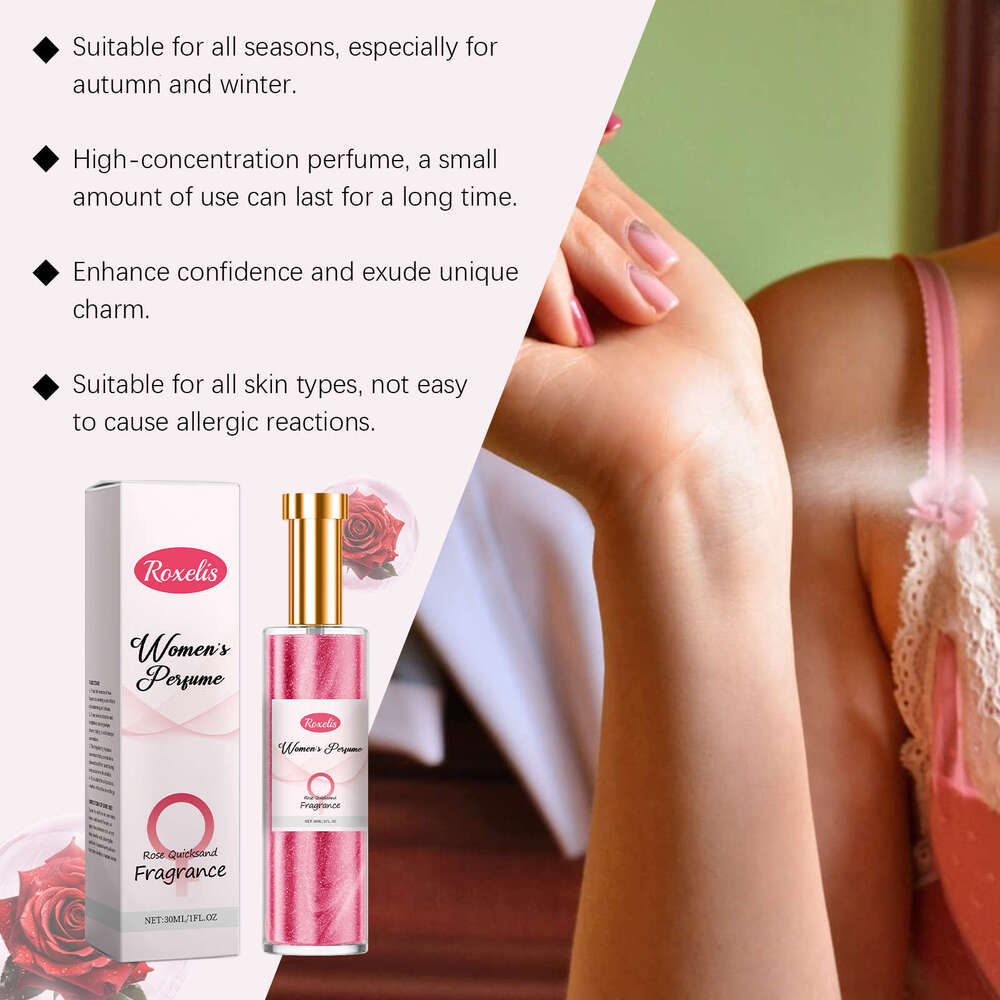 Roxelis Rose Exudes Charm Natural Fresh Scent Long-lasting Fragrance Women's Daily Perfume S260131