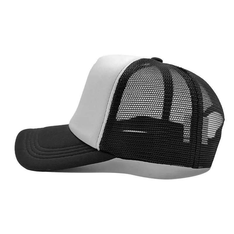 Sponge Mesh Baseball Cap Unisex Solid Color Trucker Hat Adjustable UV Protection Fashion Breathable Sun 260120