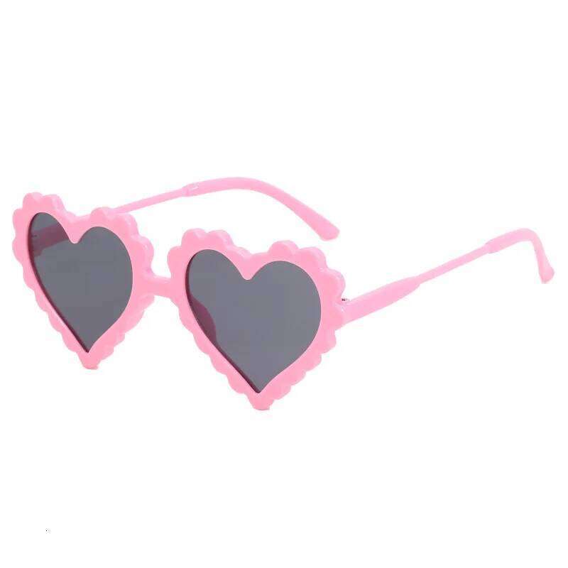New Cute Children's Travel Sunscreen Trend Korean Edition Fashion Irregular Heart Shaped Baby Sunglasses H260130