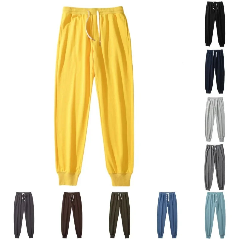 Men 100 Cotton Pants Elastic Gym Sweatpants Casual Jogging Trousers Sport Joggers Fitness Running Pants Man Clothing Streetwear 260122