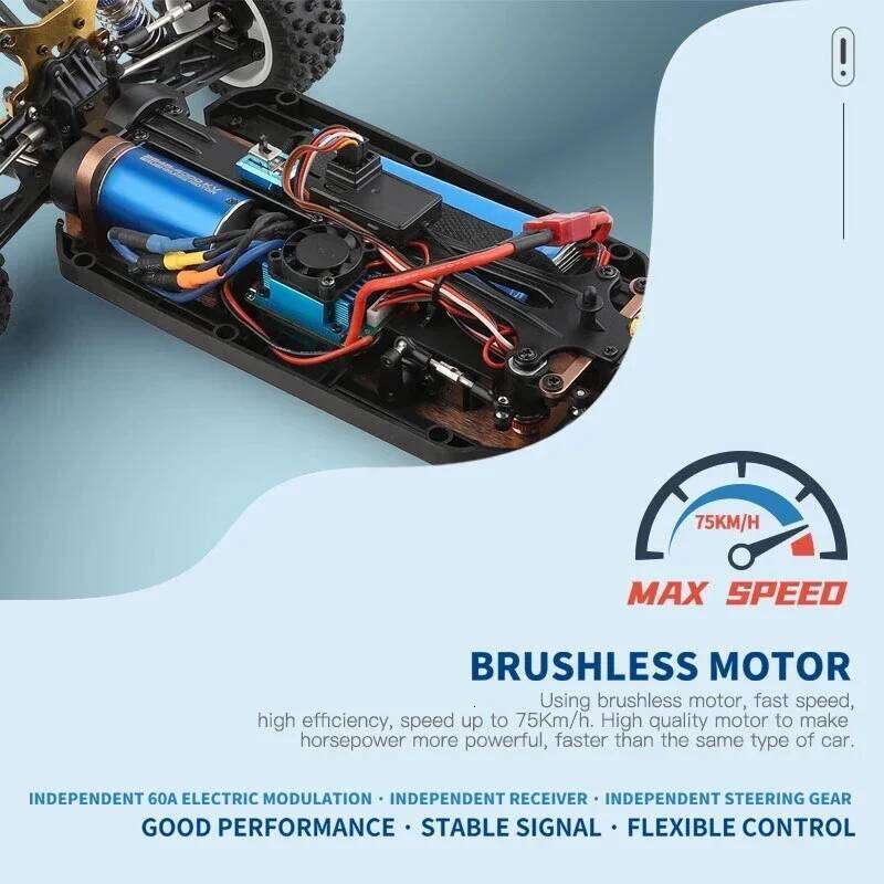 WLtoys 124017 1:12 75KM/H Racing RC Cars 4WD Brushless Motor High Speed Remote Control Off-road Drift Car Y260131