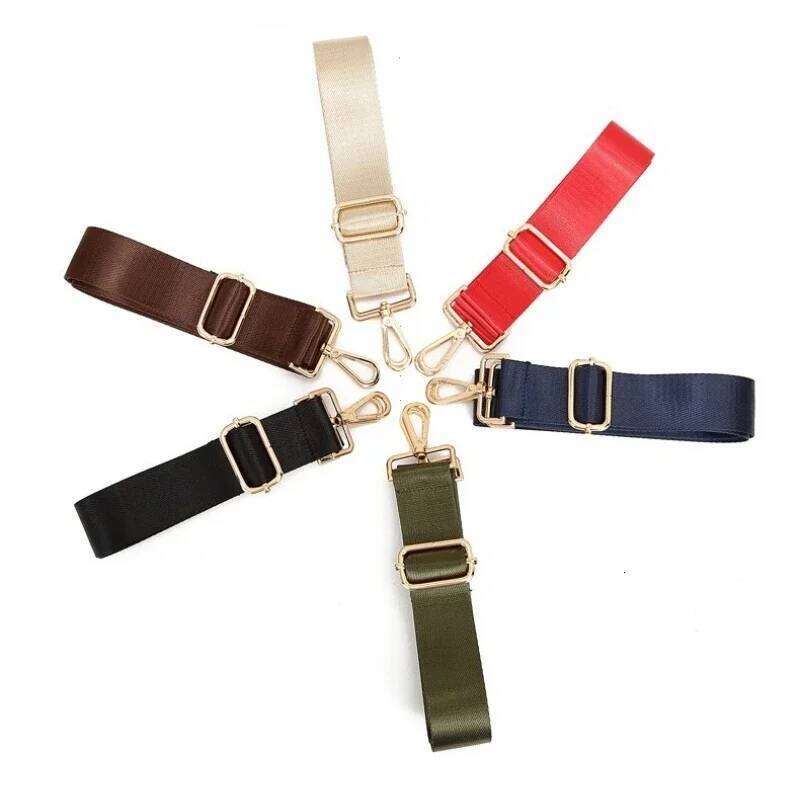 Adjustable Replacement Detachable for Women Men Messenger Bags Handle Handbag Belt Fashion Black Nylon Shoulder Bag Strap