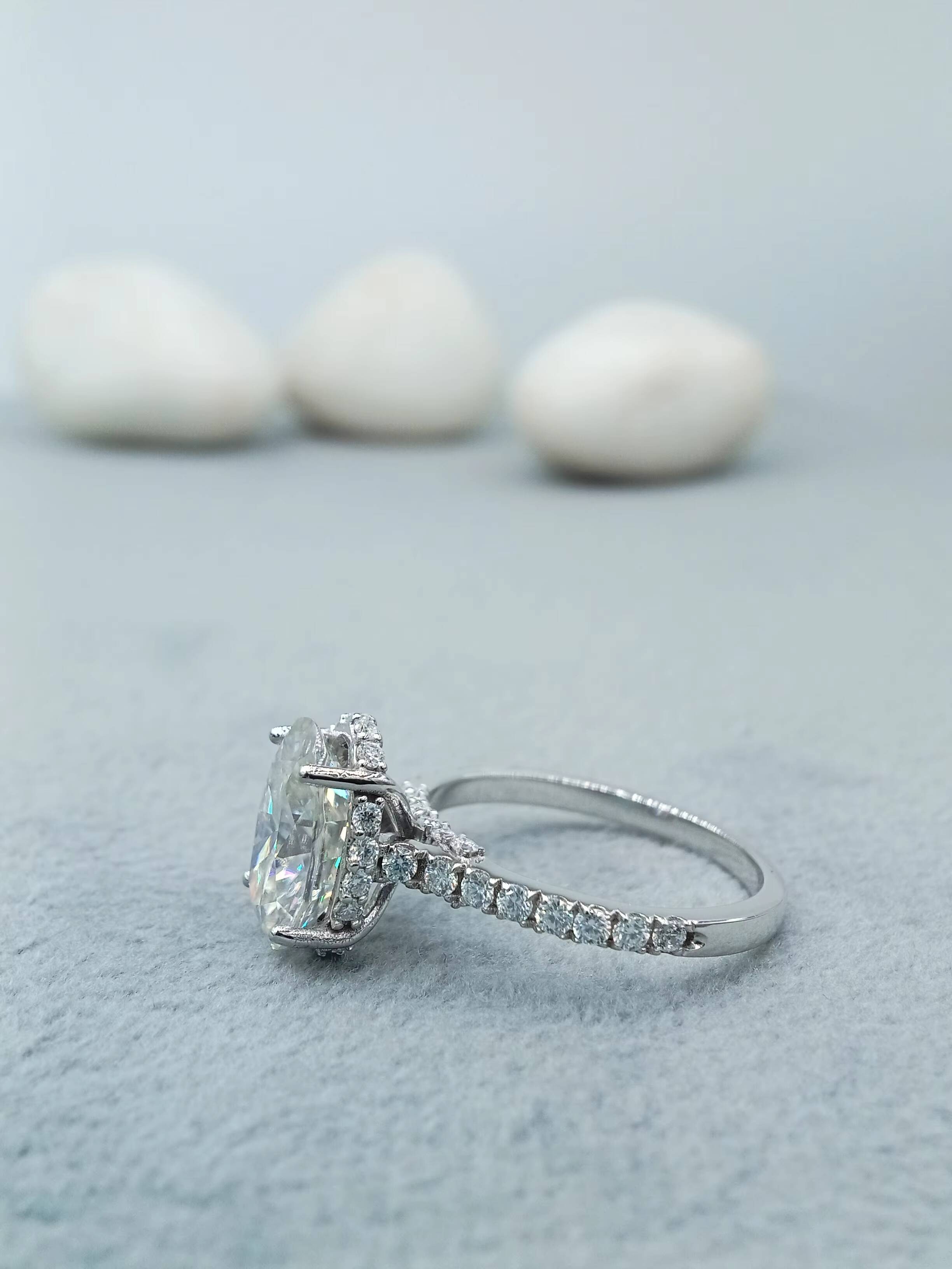 Engagement Classic Wedding Ring Womens Fine Solitaire VVS Lab Grown Filled 2ct Cut Diamond 14k 18k Gold for IGI Certified