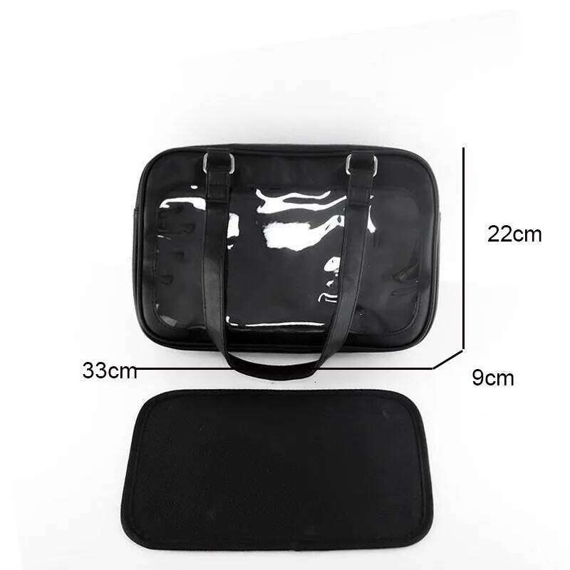 Women Sweet Lolita Bags Cute Transparent Pocket Japanese Style Shoulder Purse Handbags Harajuku Luxury Pu Ita Bag Crossbody