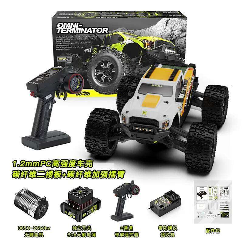 Terminator 1:10 Scale RC Car Universal Remote Control Electric Brushless 4WD Off-Road Vehicle V2 Version for Ages 14+ Toy Y260131