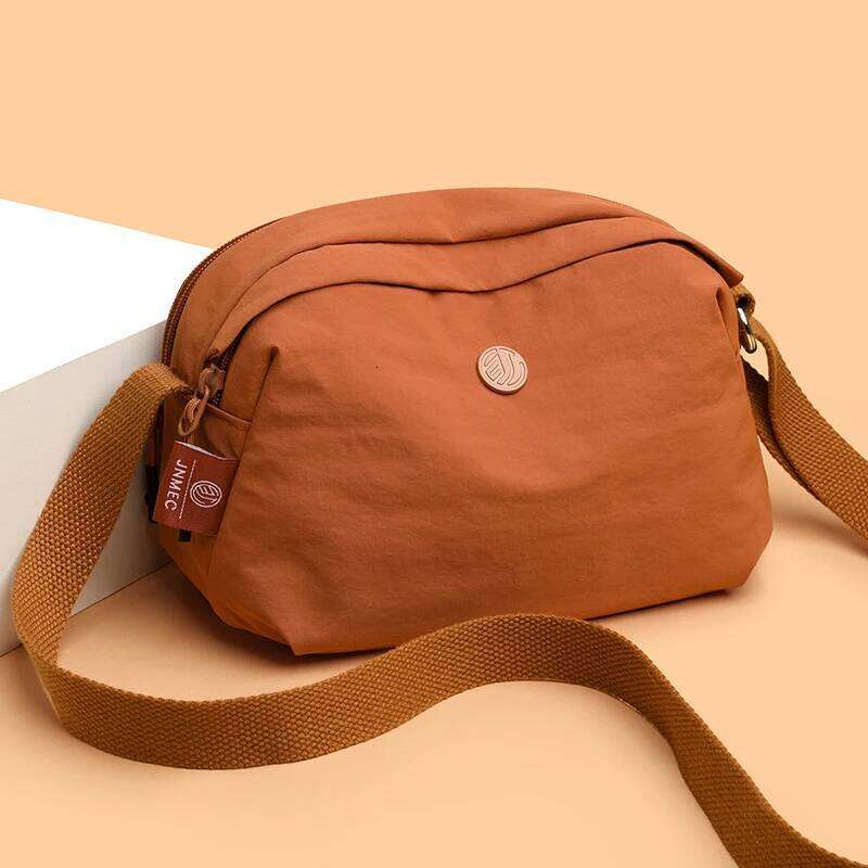 2025 New Jialongshi Fashionable Versatile Women's Single Shoulder Casual and Simple Crossbody Bag, Waterproof Nylon Fab