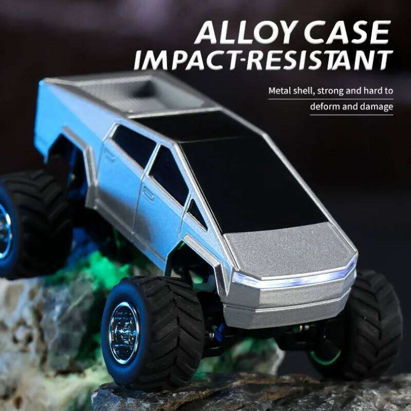 1:64 Remote With Trailer Mobile Gravity-Sensing Control MINI Alloy Cybertruck Pickup Model Car Toy for Boy Gift Y260131