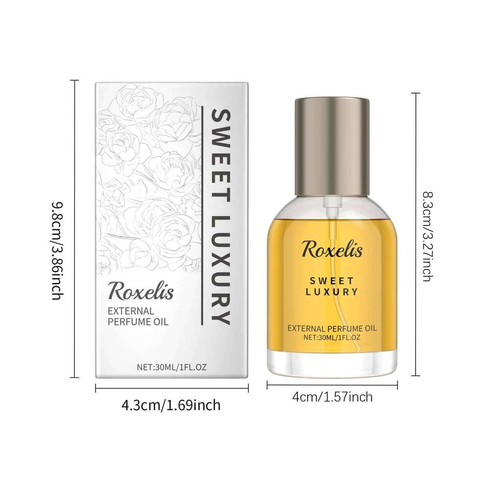 Roxelis 30ml Saffron Jasmine Sweet Luxury Floral Fragrance Natural Fresh Alcohol-Free Charm Scent Dating Glamour Perfume H260130