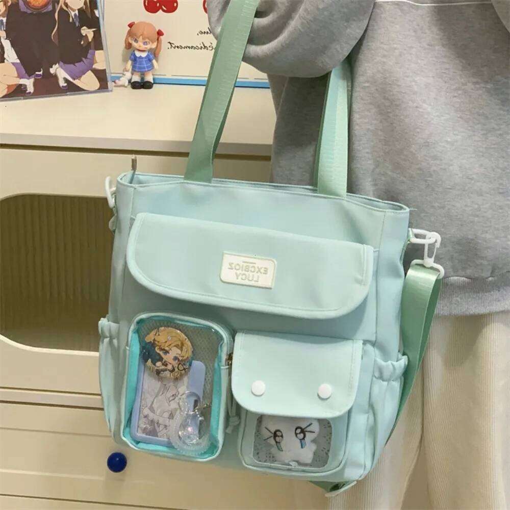 Y2K Fresh and Sweet Girl Ulzzang Ita Japanese Ins College Style Crossbody Large Capacity Women's Daily Commuting Toy Bag