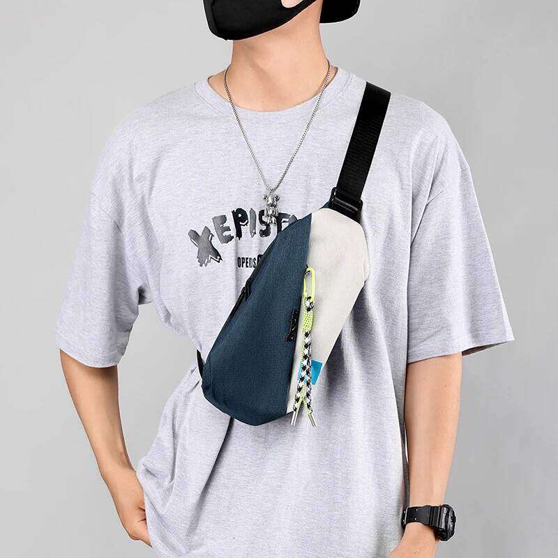 Men's cross-body stylish messenger casual small backpack, single shoulder bag, multi-functional trendy sports waist ba