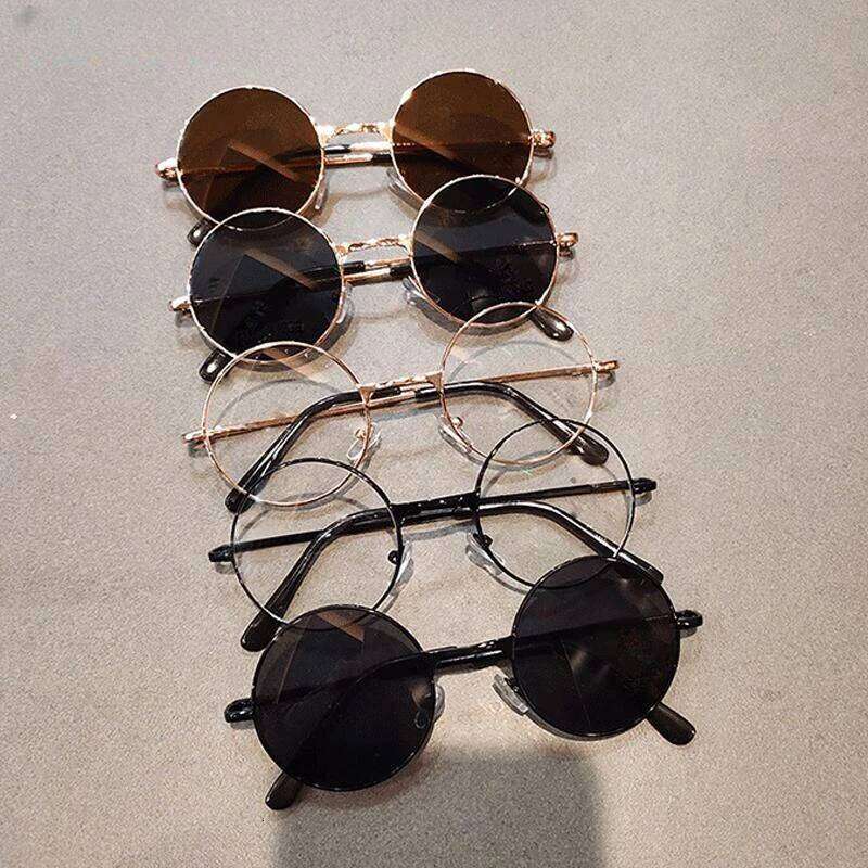 2023 Cool Kids Driving Goggles Summer Small Round Sunglasses Vintage Children Sun Boys Girls Baby UV400 Glasses H260130