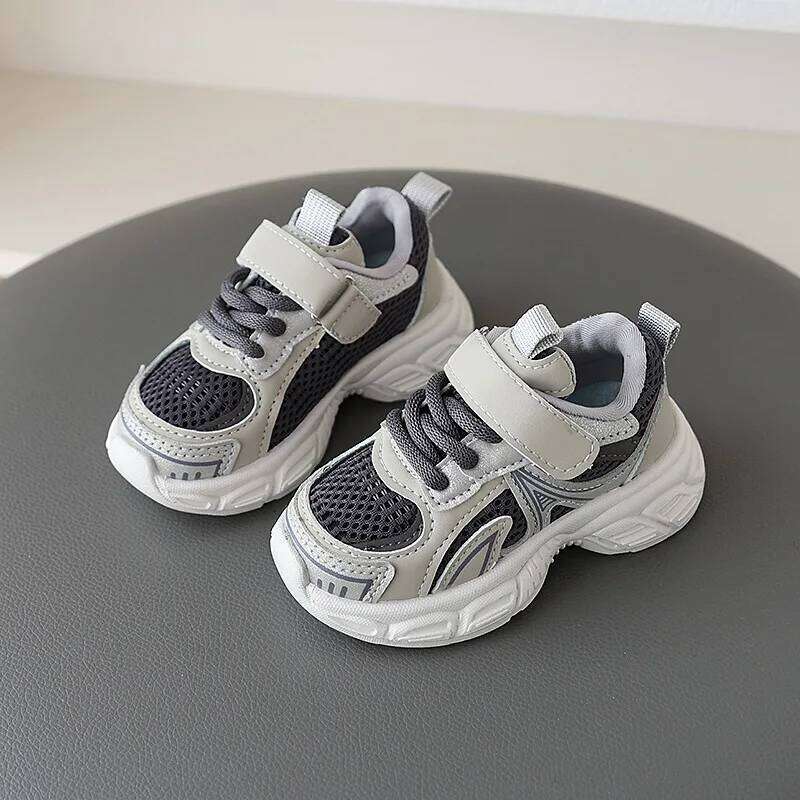 2025 Spring Autumn New Boys Kids Sport Girl Baby Toddler Mesh Breathable Casual Running Shoes Soft Soled Children Sneakers Y260128