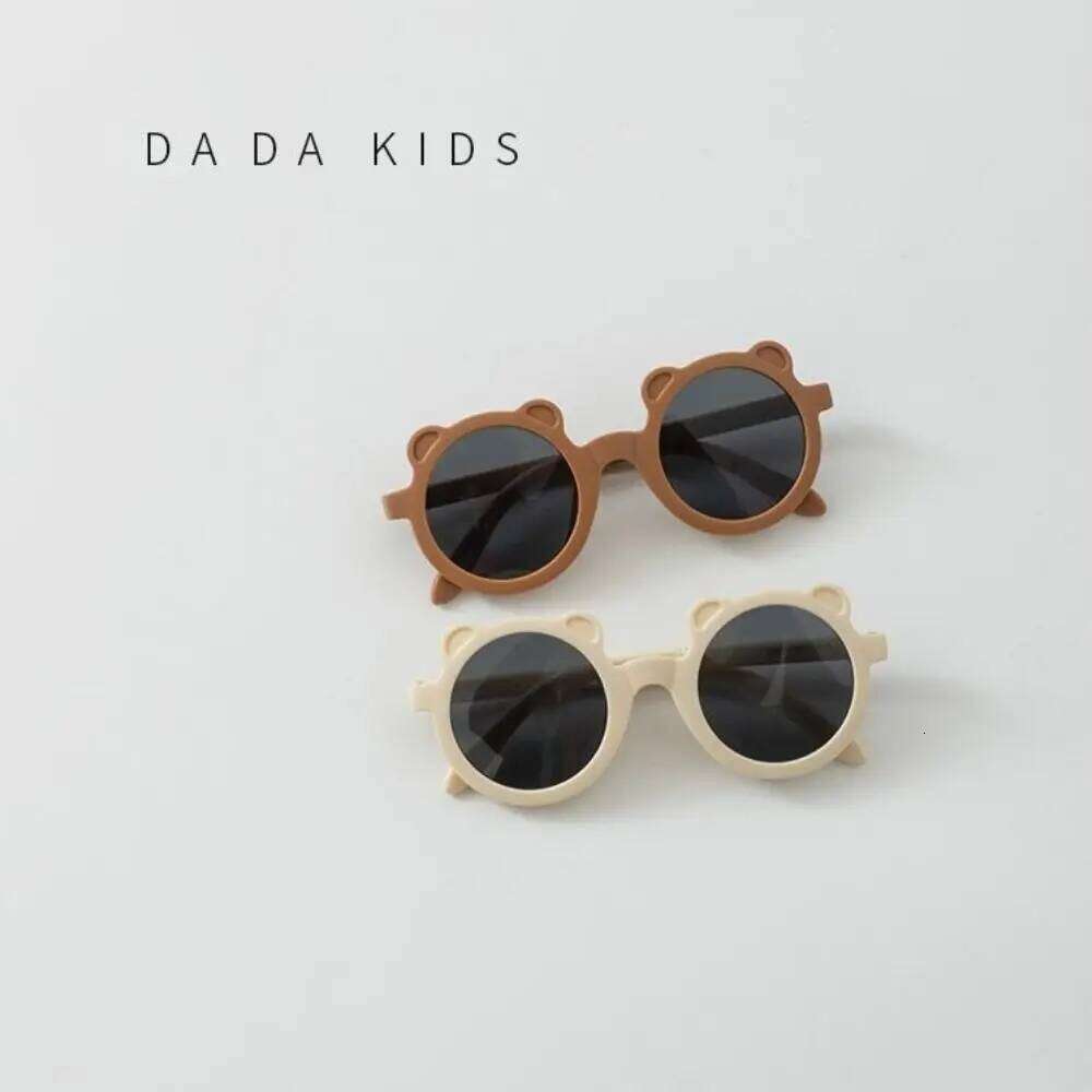 Light Weight Plastic Sunglasses Bear Shape Solid Color Children's Glasses Cute Eyewear Accessories Kids H260130