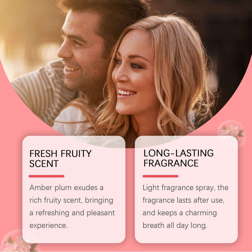 EELHOE Amber Plum Body Perfume Spray Lightweight Gentle Scent Natural Fresh Not Greasy Elegant Fragrance S260131