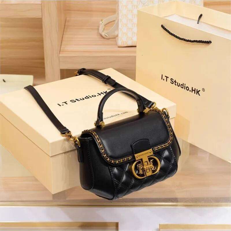 Women's Handbag 2024 New Spring/Summer Brand Genuine Leather Lingge Designer High end Crossbody Bag