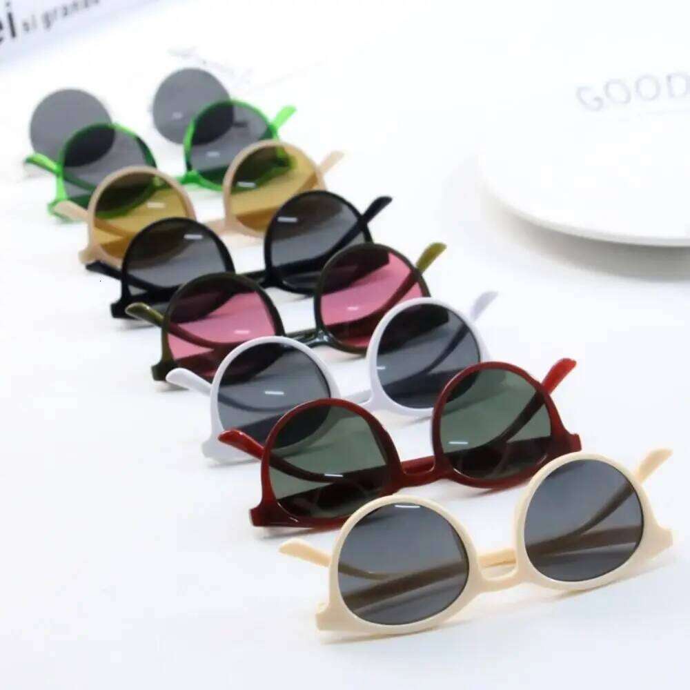 Circular Kids Child Sun Glasses Vintage Baby Children UV380 Sport Sunglasses Girls Boys H260130