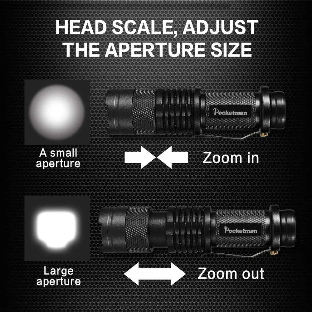 5 PCS Mini Brightest Led Flashlight Tactical Flashlights Powerful LED Torch Zoomable Flashlamp Powered by AA batteries or 14500 H260131