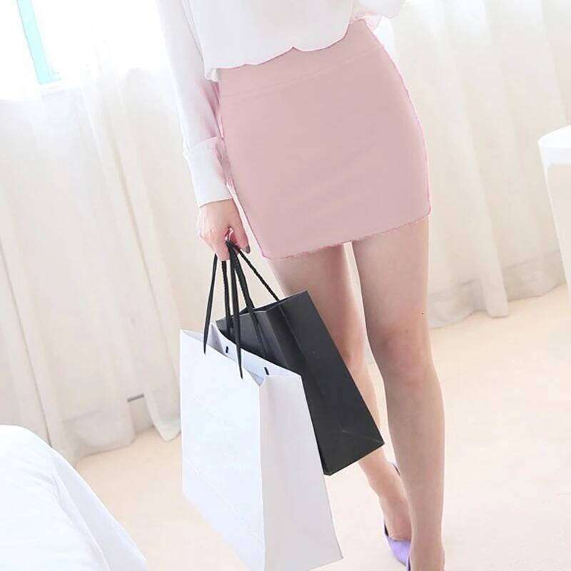 New Micro Mini 2023 Summer Sexy Girls Casual Package Hip Short Skirts Women Tight Office Party Female Red Black XJ260131
