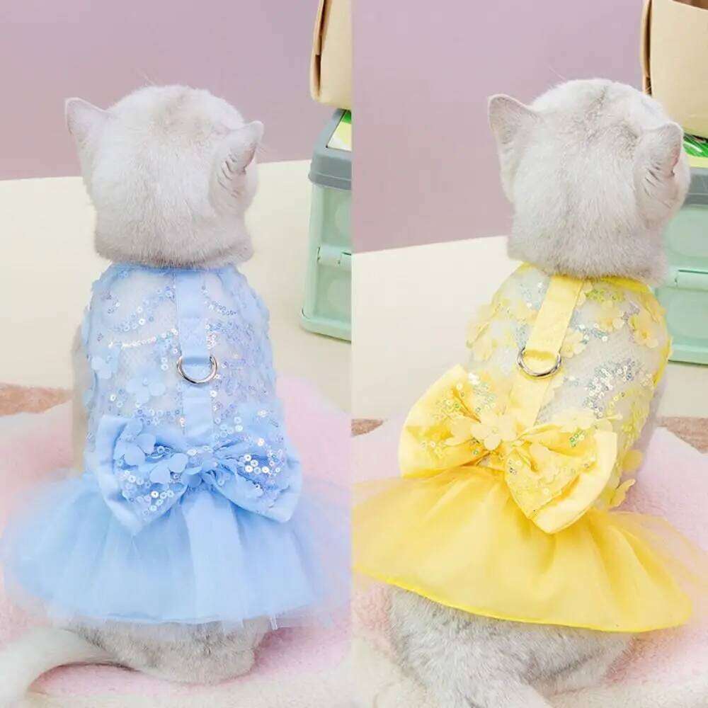 Comfortable Sweet Summer Princess Skirt Cute Breathable Dog Dress Thin Design Soft Pet Clothes Chihuahua Poodle H260130