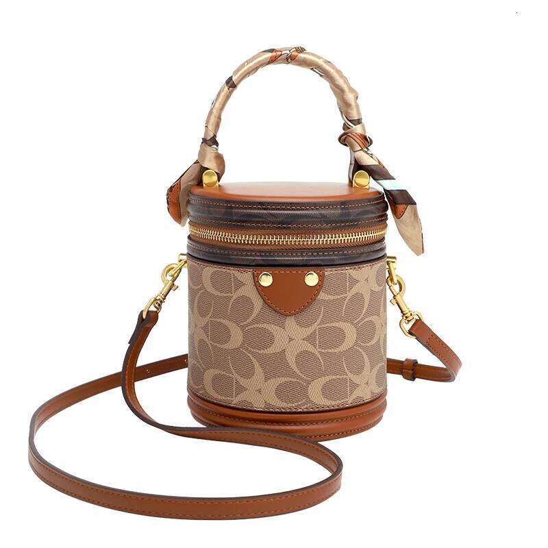 Women's 2023 new fashion designer cylinder handbag single shoulder crossbody women's small bag