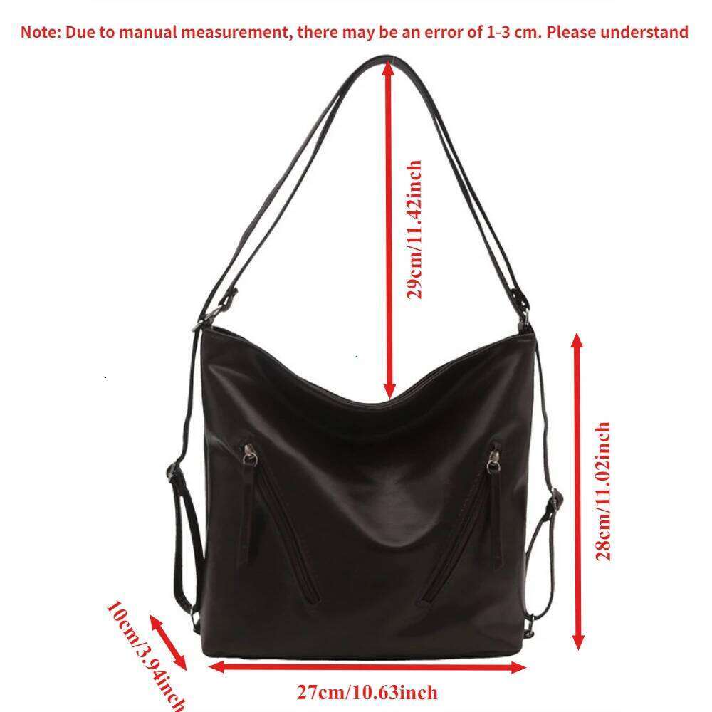 Retro Tee-Use Large Capaci Commuter Tote Casual Single Bapa Double Shoulder Bag for Work Leisure Bolsas De Mujer