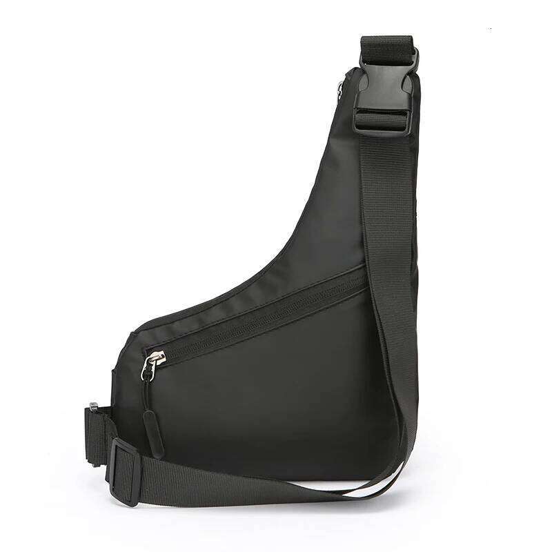 Men's slim stylish triangular-shaped bag with a simple shoulder strap for carrying, trendy casual, portable and practica